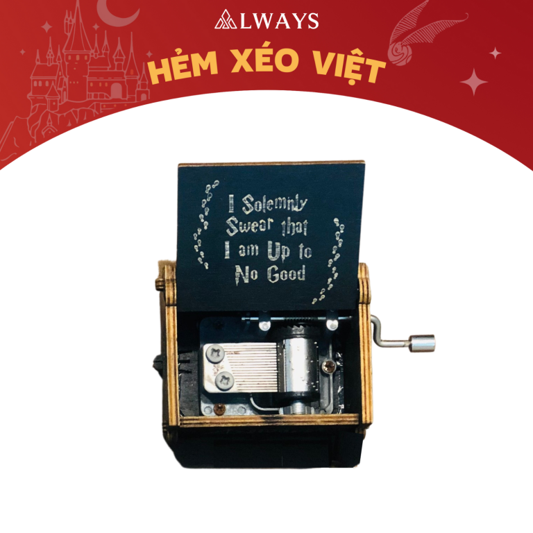 Harry Potter Music Box - Hộp nhạc phong cách Harry Potter (mẫu ĐEN)