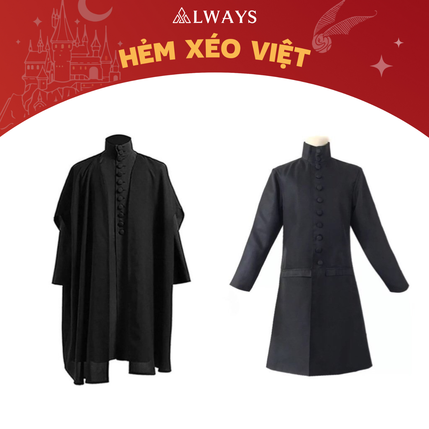 Severus Snape Costume - Đồng phục cosplay thầy Severus Snape