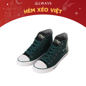Harry Potter Sneaker - Giày sneaker cổ cao mẫu SLYTHERIN