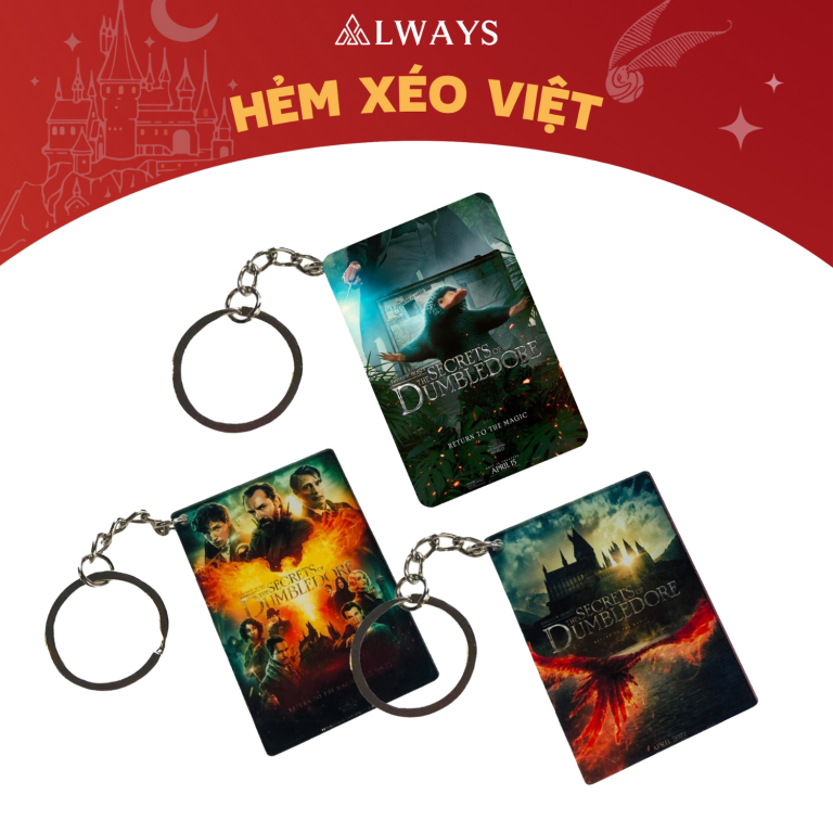 Harry Potter Keychain - Combo 3 móc khóa Fantastic Beasts 3