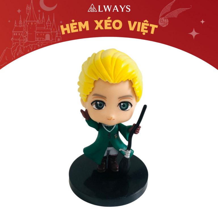 Harry Potter nendoroid - Tượng Harry Potter 7CM - Mẫu Draco áo xanh