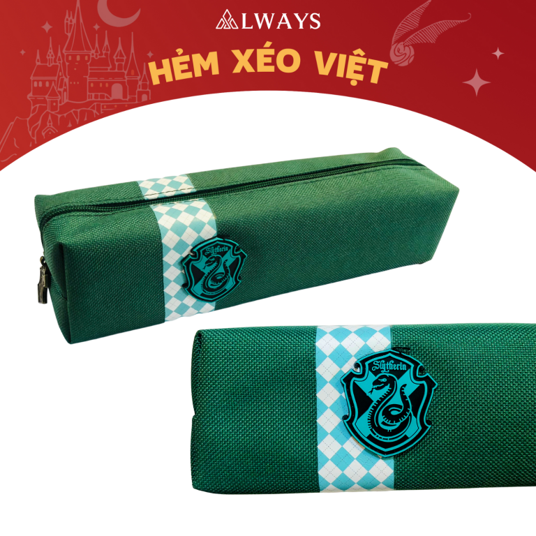Hộp bút phong cách Harry Potter - Nhà SLYTHERIN