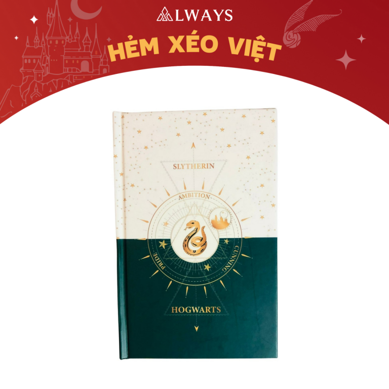Sổ tay Harry Potter 2022 - Harry Potter notebook - Mẫu Slytherin