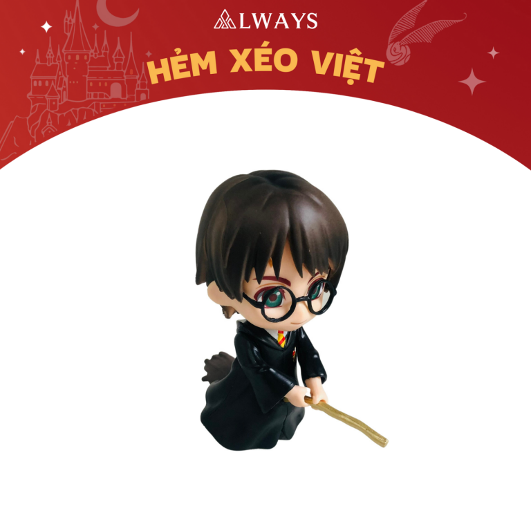 Tượng Harry Potter - Harry Potter nendoroid - Mẫu Harry Potter cưỡi chổi