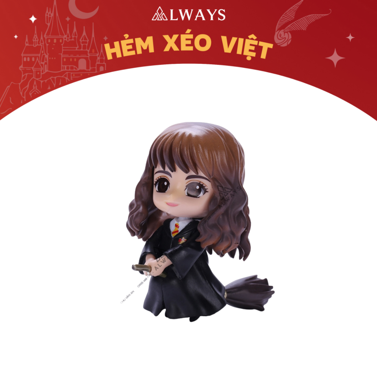 Tượng Harry Potter - Harry Potter nendoroid - Mẫu Hermione Granger cưỡi chổi