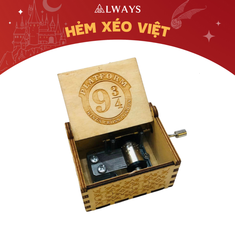 Harry Potter Music Box – Hộp nhạc phong cách Harry Potter (mẫu VÀNG 9 3/4)