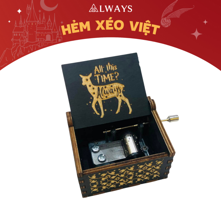 Harry Potter Music Box – Hộp nhạc phong cách Harry Potter (mẫu ĐEN always)