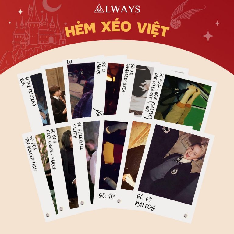 Harry Potter Polaroid/Card - Polaroid Harry Potter (mẫu Hậu trường)