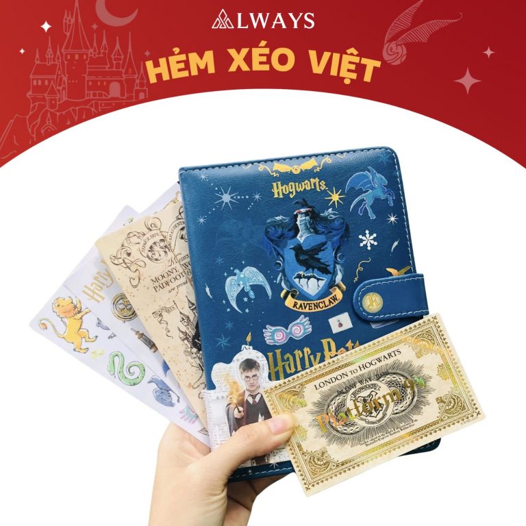 Harry Potter Inspired Planner - Sổ tay bìa da Harry Potter (Mẫu Ravenclaw)