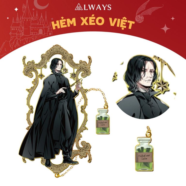Harry Potter official bookmark - Bookmark chính hãng Harry Potter (Mẫu Severus Snape đứng)
