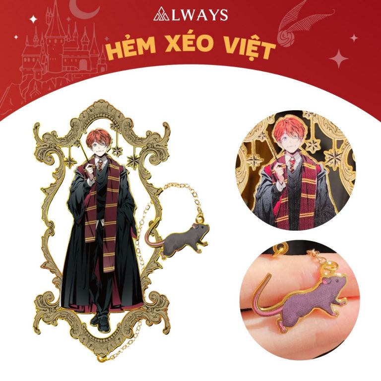Harry Potter official bookmark - Bookmark chính hãng Harry Potter (Mẫu Ron Weasley đứng)