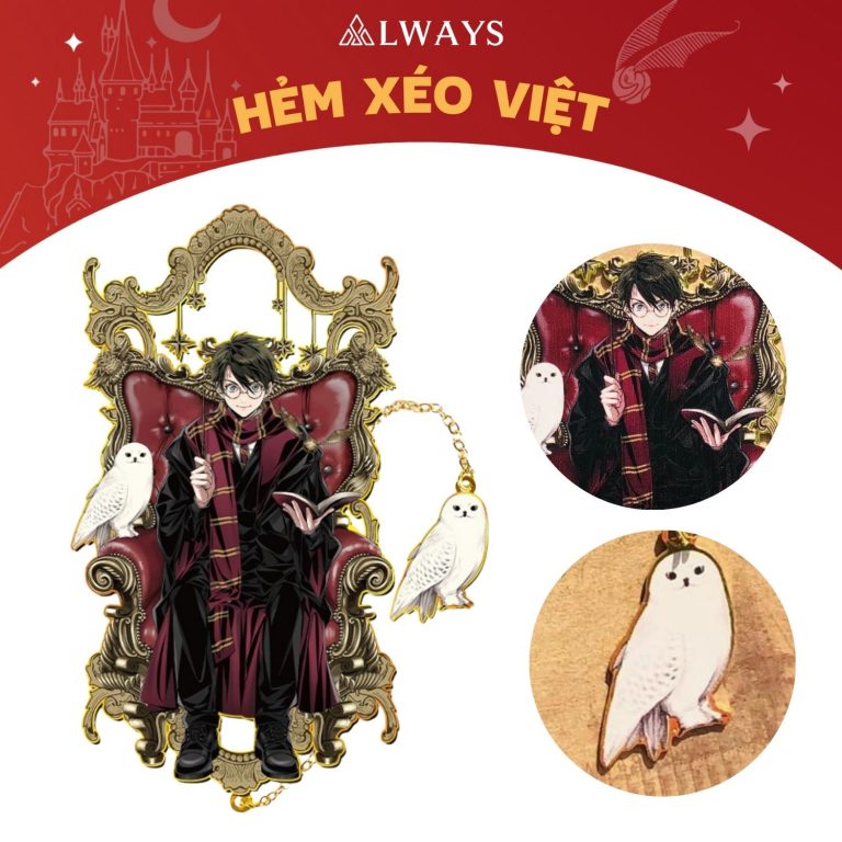Harry Potter official bookmark - Bookmark chính hãng Harry Potter (Mẫu Harry Potter ngồi)