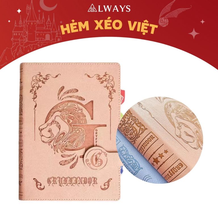 [ORDER] Harry Potter Official Binder Notebook - Sổ còng chính hãng Harry Potter (Mẫu Gryffindor)
