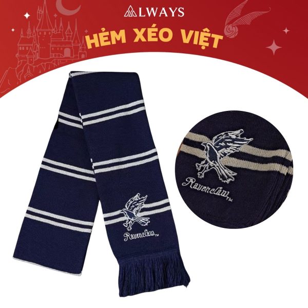 Harry Potter Double Layered Scarf - Khăn choàng 2 lớp (mẫu Ravenclaw)